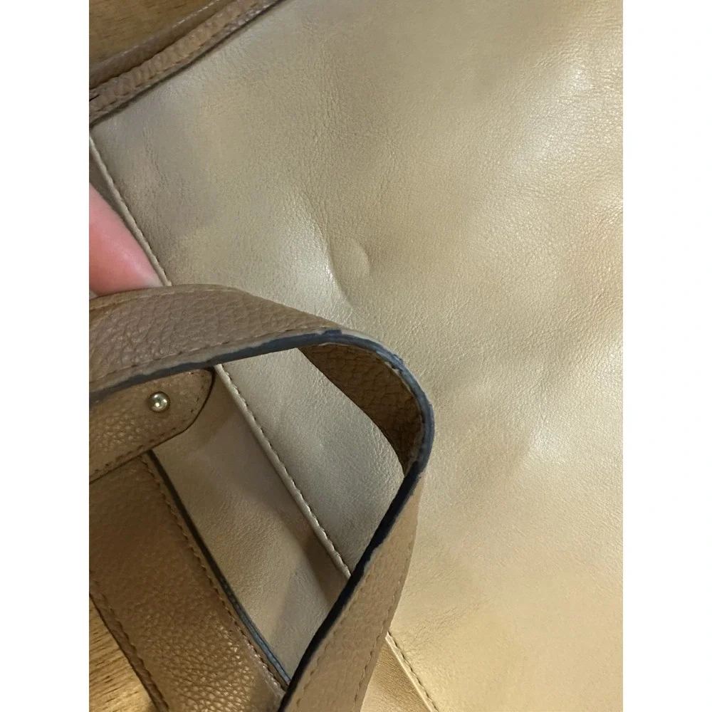 Time and Tru Satchel Bag Purse Brown Beige